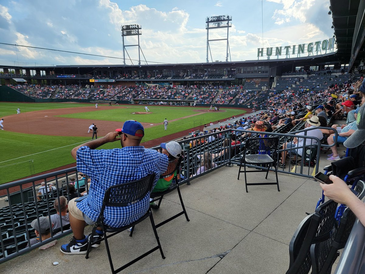 CAPHimes's tweet photo. First baseball game in 50 years. #Clippers #Columbusclippers https://t.co/UMTLnxlcxA