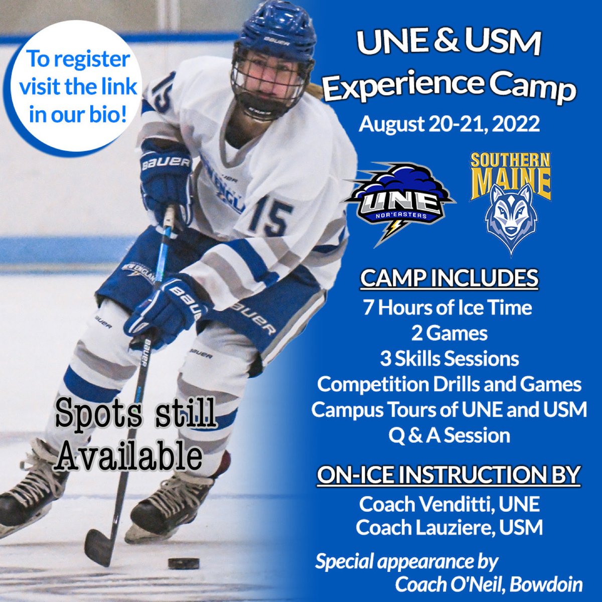 UNE_WHOCKEY's tweet photo. Still a couple spots left… #to sign up …
www.une https://t.co/kYZKGbQSkD https://t.co/prNbk9C1rI https://t.co/QOqUVe09hf