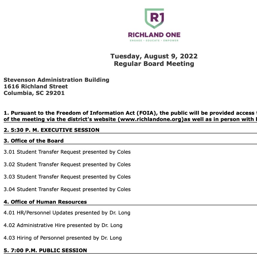 Robert Lominack for Richland One School Board tweet media