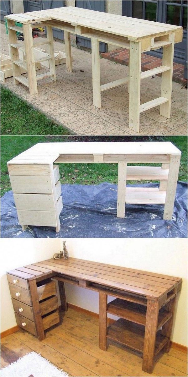 tonux_samb's tweet image. Idée de bireau avec palette.