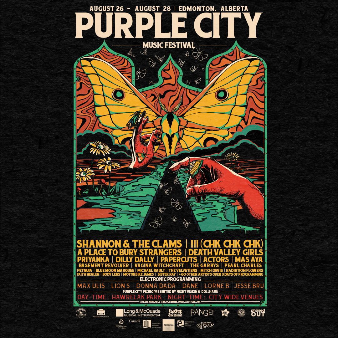 Getting stoked for <a href="/purplecityfest/">PURPLE CITY MUSIC FESTIVAL</a>! Check us out Aug 27 at at Freemasons Hall with <a href="/DillyDallyTO/">Dilly Dally</a>, @waresmusic, and Body Lens. Grab tix here: shorturl.at/oQTV8