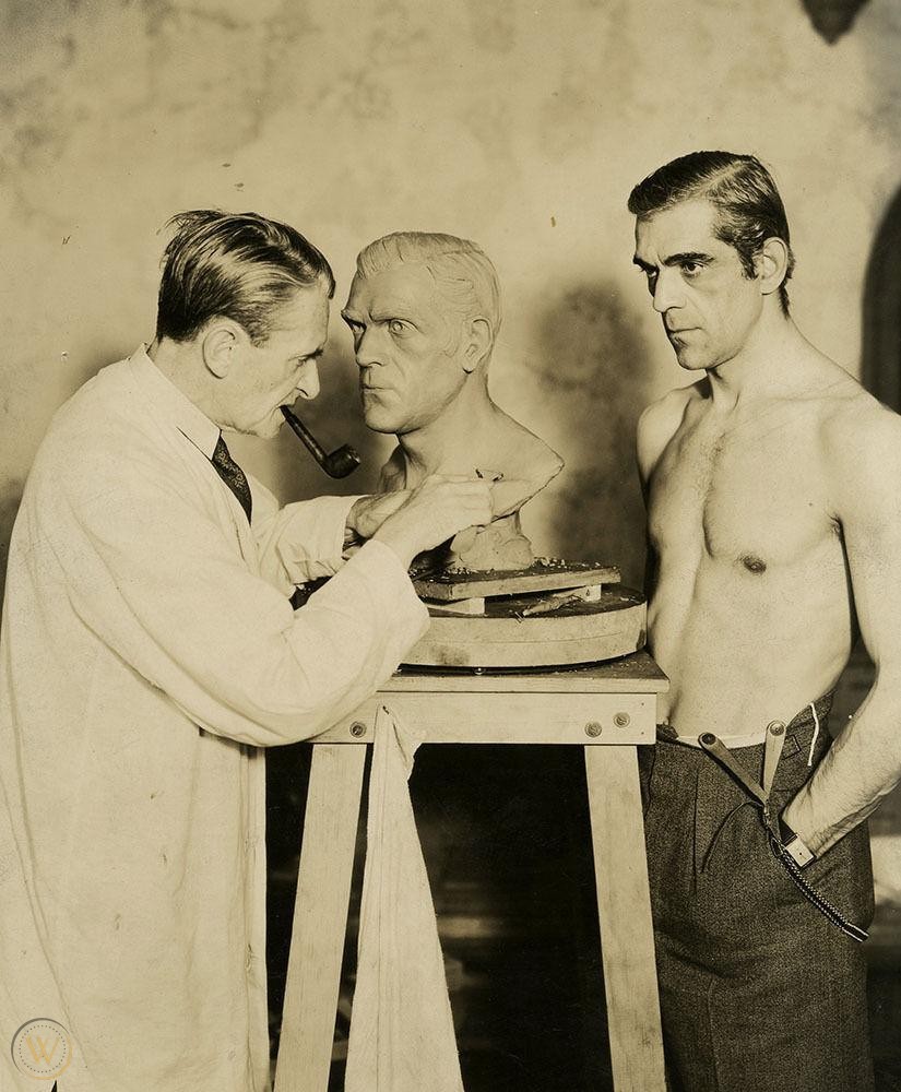 HorrorHammer1's tweet photo. IMPORTANT EARLY BORIS KARLOFF FRANKENSTEIN VINTAGE PHOTOGRAPH 1931 https://t.co/IUMKC4YCbZ