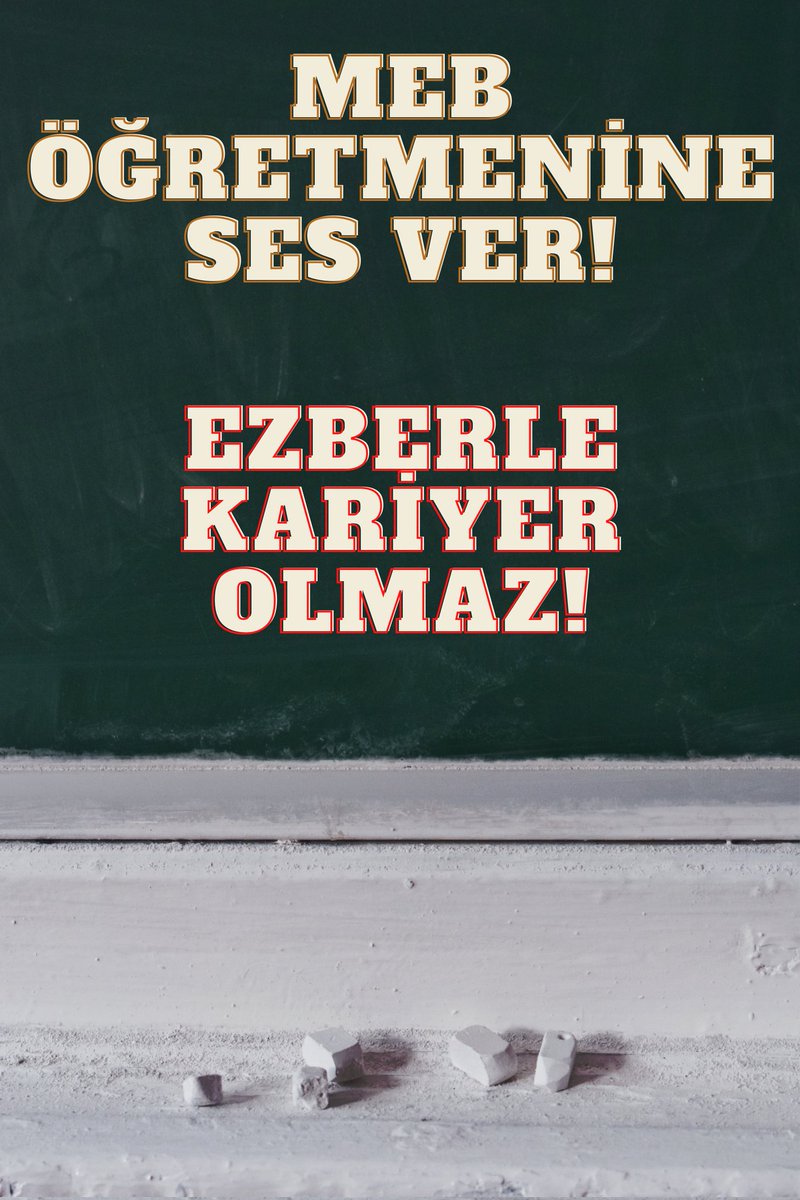 Sınav haftası tüm öğretmenler rapor alıp sınava çalışacağım derse ne olacak?
Bu sınav öğretmene uzmanlık vermez !!
#sinaviptalolsun 
#sinaviptaledilsin 
#Sinaviptal 
Mahmut Özer
 Milli Eğitim Bakanlığı