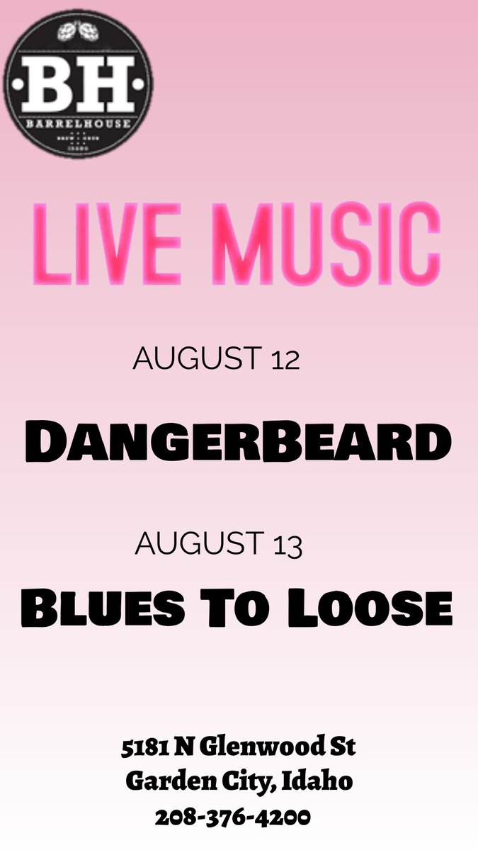 BarrelHouse5181's tweet photo. Live music this weekend!! Here is the lineup, mark your calendars and we'll see you there! https://t.co/RwP6SsKD7v
