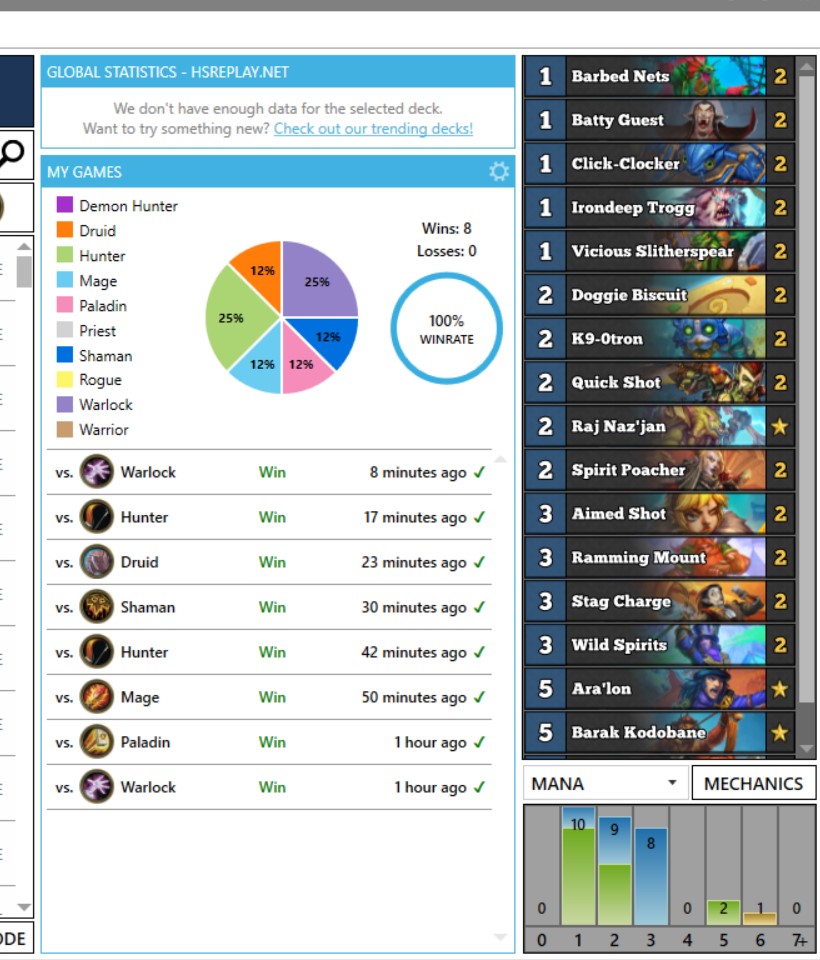 LuisZenis's tweet photo. @neon31HS @fribzHS Desde Chile confirmo el 8 a 0, muy buen mazo gracias @fribzHS y @neon31HS por compartirlo ♥  @PlayHSLATAM @AntonyGiusto @diego_riq_bravo @BlizzardCS_ES @SputNico_ @ben_heathstone @IksarHS @PowderTCG @duelistasepicos #VivaLATAM https://t.co/MS82tI38vm