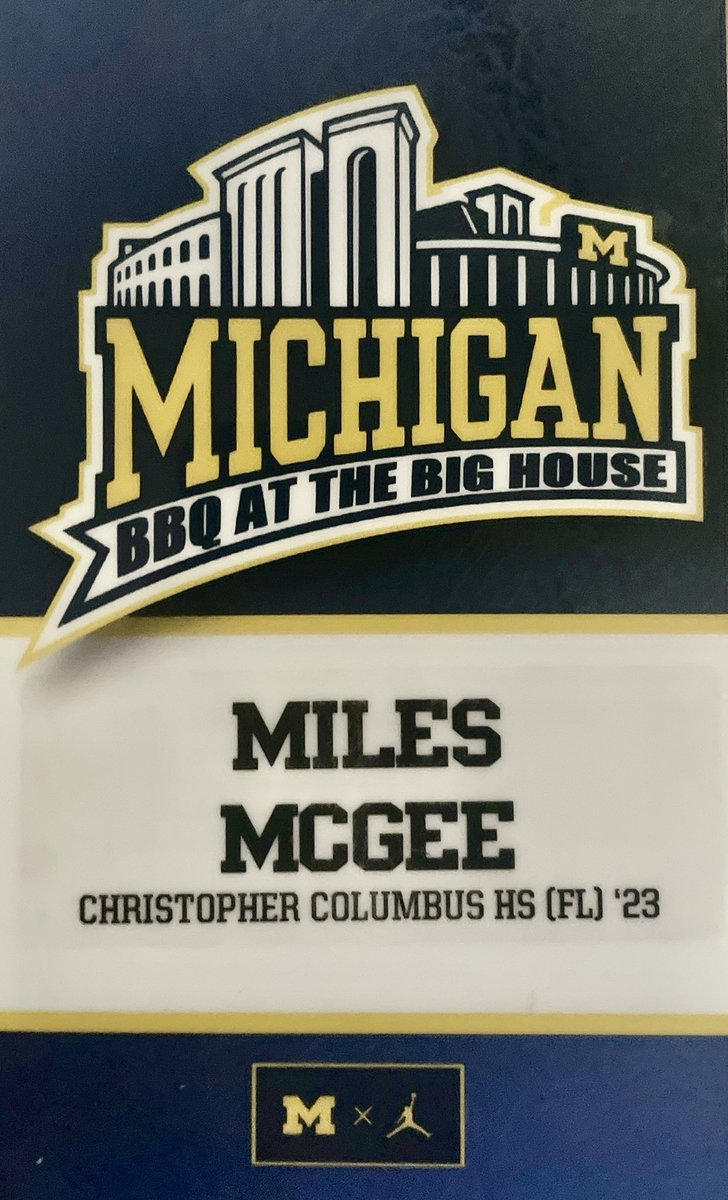 Miles McGee (@milesmcgee12) on Twitter photo Thanks <a href="/UMichFootball/">Michigan Football</a> for the invite and unofficial to the #bighousebbq and camp.Took home the MVP LB award and great coaching <a href="/GeorgeHelow/">George Helow</a> <a href="/coachclink/">Steven Clinkscale</a> . Will be getting back up for a game in the fall. #GoBlue <a href="/ColumbusFtball/">Columbus Explorers Football</a> <a href="/cchsballcoach/">Dave Dunn</a> #CPride Thanks <a href="/UMichFootball/">Michigan Football</a> for the invite and unofficial to the #bighousebbq and camp.Took home the MVP LB award and great coaching <a href="/GeorgeHelow/">George Helow</a> <a href="/coachclink/">Steven Clinkscale</a> . Will be getting back up for a game in the fall. #GoBlue <a href="/ColumbusFtball/">Columbus Explorers Football</a> <a href="/cchsballcoach/">Dave Dunn</a> #CPride