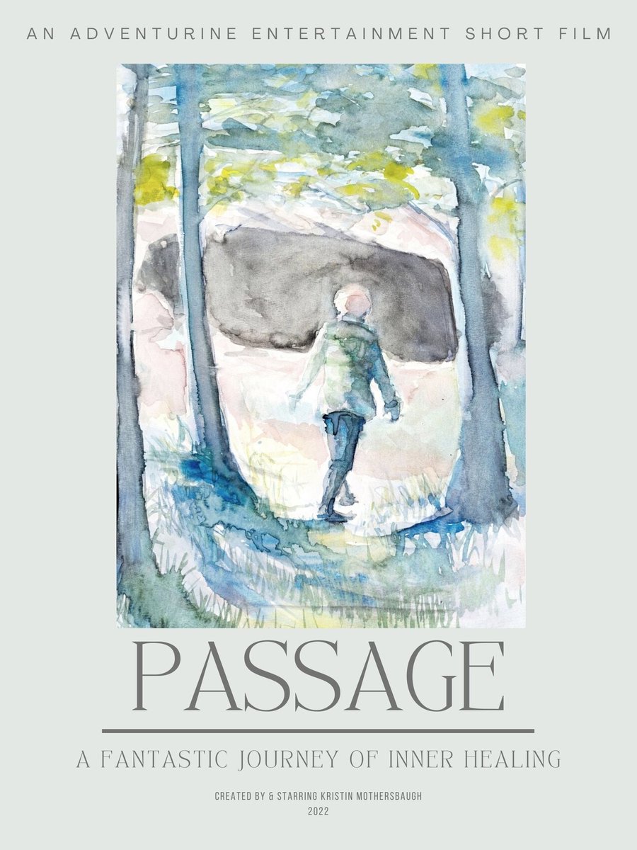 The Official 'Passage' Poster!!!! Featuring a gorgeous watercolor painted by my brother Dustin Mothersbaugh! More announcements on the completion of this short film coming soon. 
#passage
#passagefilm
#passagemovie
#shortfall
#indiefilm
#femalefilmmaker 
#fantasyfilm
#healing