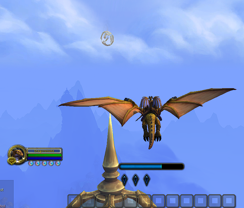 gracebelkaid's tweet photo. Don't know if any of you have tried that, but...

If you fly over the place where the Dragon Aspects are in  Valdrakken and go throught the symbol, you get an achievement

#Warcraft #Dragonflight #DragonflightAlpha https://t.co/5hsuUUSRjX