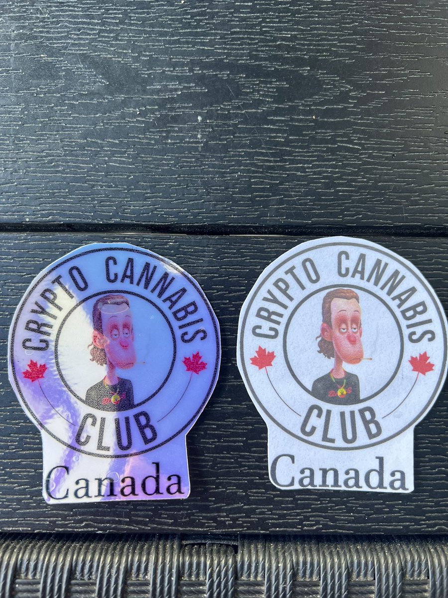 Alright! Testing some new stickers out with different materials. I have yet to program the <a href="/cricut/">Cricut</a> to cut the profile of the sticker, so a hand-cut had to do this time!
#CCC <a href="/CCC_BCchapter/">CryptoCannabisClub BC Chapter</a> <a href="/ccccanadaeh/">CryptoCannabisClubCanada</a> #CryptoCannaClub #TokerTakeover