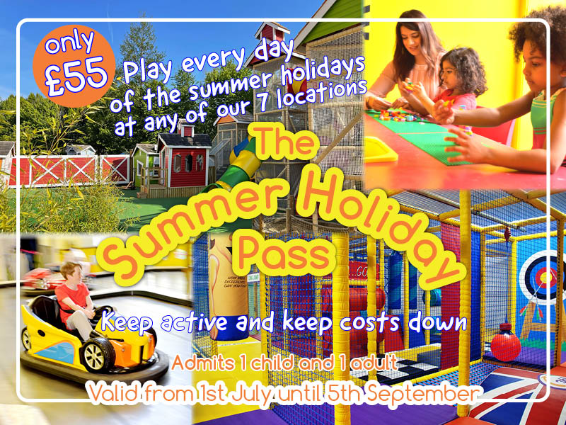 360playBa's tweet photo. Enjoy unlimited play this summer holidays with our amazing Summer Holiday Pass 🌞 £55 for 1 adult and 1 child to enjoy all 360 centres until September 5th. Purchase online or instore https://t.co/Psx5mMeHtl https://t.co/q7AqW1ruO7