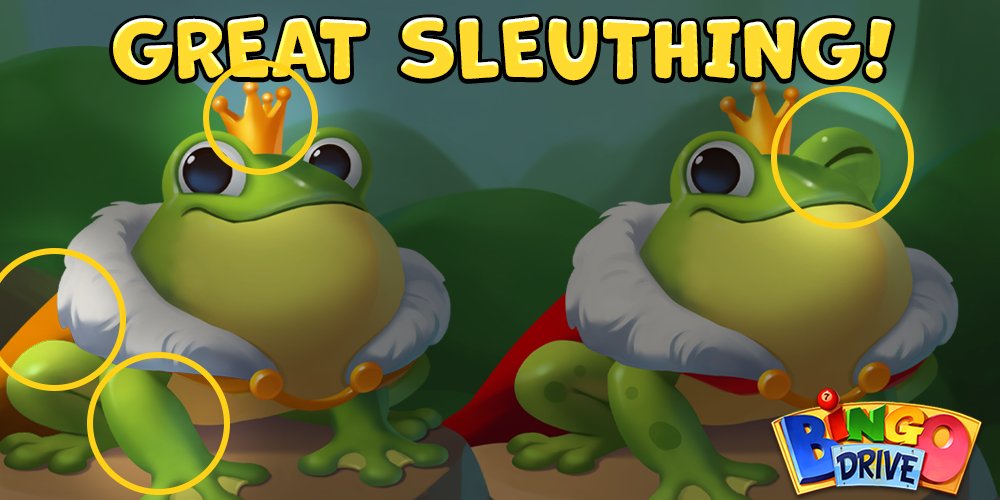 BingoDrive's tweet photo. Whoop whoop! Neli now knows which frog will be her prince because of your help!🐸👑

Free Gift for finding the differences!
🎁 https://t.co/0u9vaRYKWI

RETWEET the frogging BD Fun!✨ https://t.co/8wjXeZ2zSi