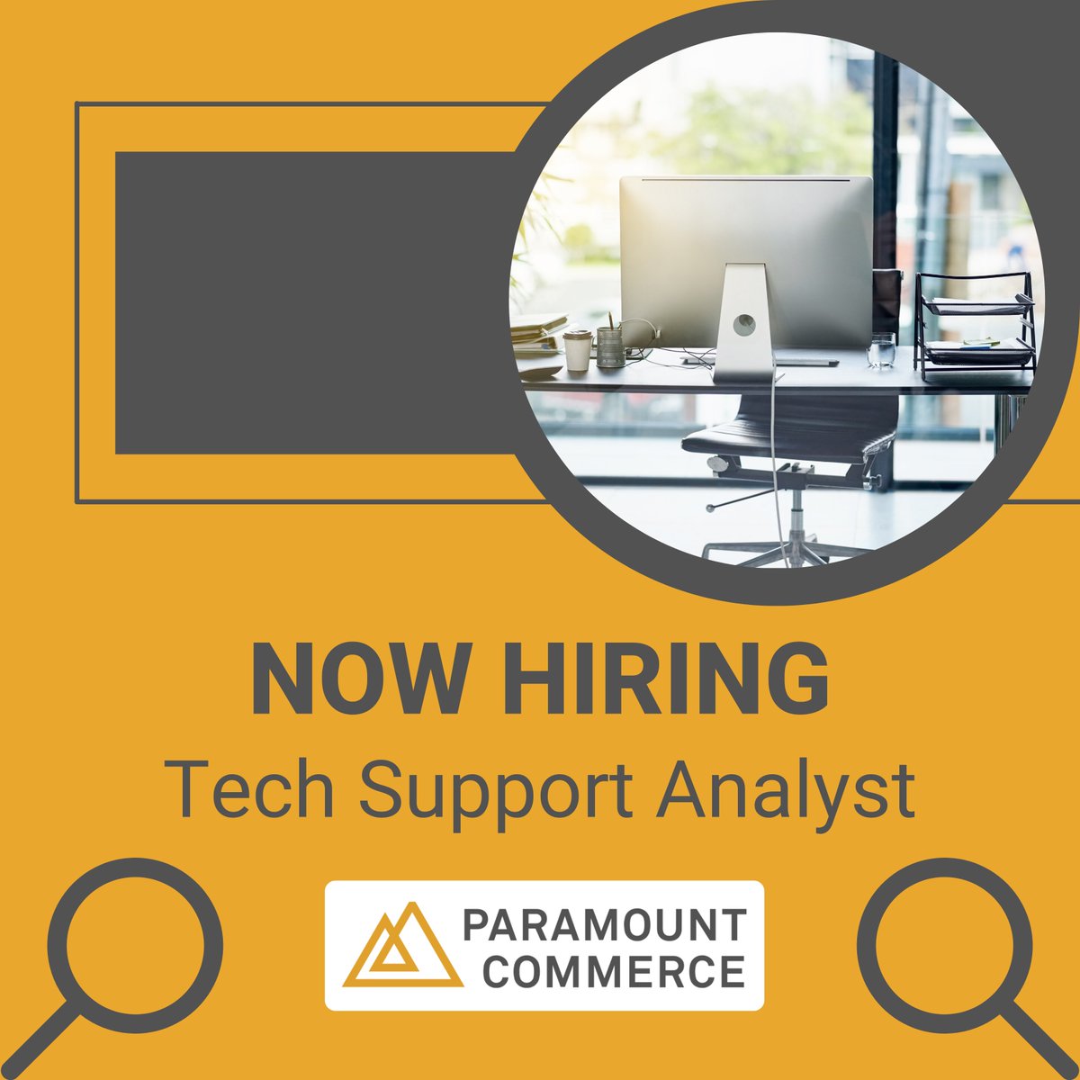 Paramount Commerce is #Hiring! Tech Support Analyst in Canada ow.ly/TUHH50Jg9YR

courtesy ow.ly/2cXj50Jg9YC
#techsupport #techsupportjobs #techjobs #itjobs #remotejobs #remotecanada #canadajobs #hiring #nowhiring #job #jobs #jobopportunity #careers #careeropportunity