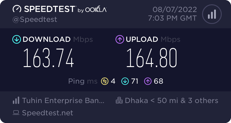 AmitBD's tweet photo. Check out my @Speedtest result! How fast is your internet? https://t.co/S91Mxn71oK #speedtest https://t.co/GLT2AgpDcQ
