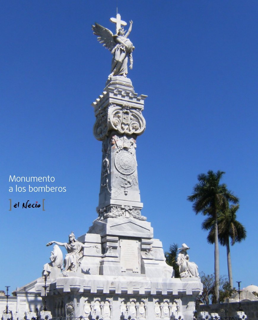 ElNecio_Cuba's tweet photo. «Solo cuando pasa algo como esto es que uno comprende por qué el más grande y alto monumento del cementerio de Colón, en La Habana (el más grande del país) es el que el pueblo de #Cuba le dedica a sus bomberos» 👨🏽‍🚒🇨🇺
✍️ @roquedecuba https://t.co/tX71RE6LVu