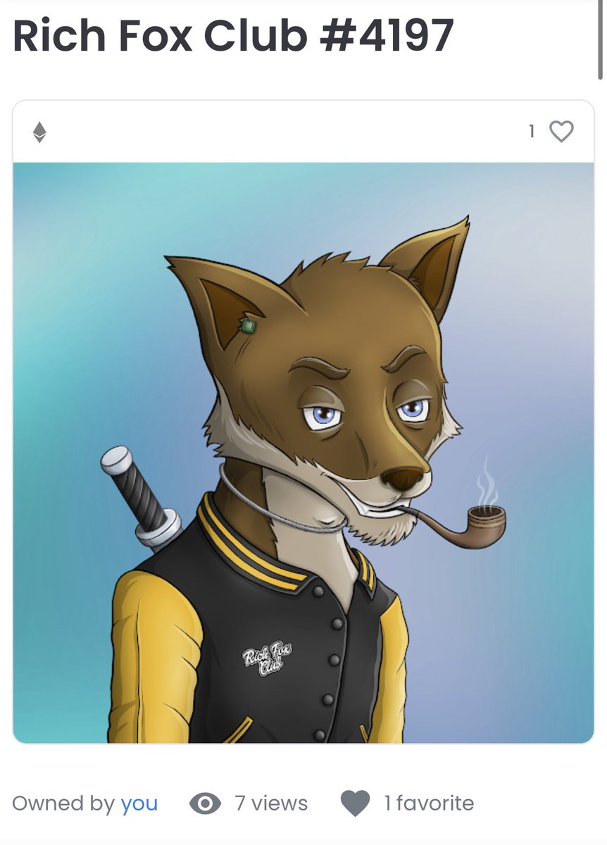 DrZeuss 🩺⚡️ (@zeusscapital) on Twitter photo ⚡️ NFT GIVEAWAY ⚡️
Snagged this <a href="/RichFoxClub/">Rich Fox Club</a> off the .19 ETH floor COME GET HIM 😤
RULES
⚡️ FOLLOW ME AND @ZeussWorld
⚡️ RETWEET
⚡️ TAG 3 DEGENS
Winner in 48 hours ⏳ ⚡️ NFT GIVEAWAY ⚡️
Snagged this <a href="/RichFoxClub/">Rich Fox Club</a> off the .19 ETH floor COME GET HIM 😤
RULES
⚡️ FOLLOW ME AND @ZeussWorld
⚡️ RETWEET
⚡️ TAG 3 DEGENS
Winner in 48 hours ⏳