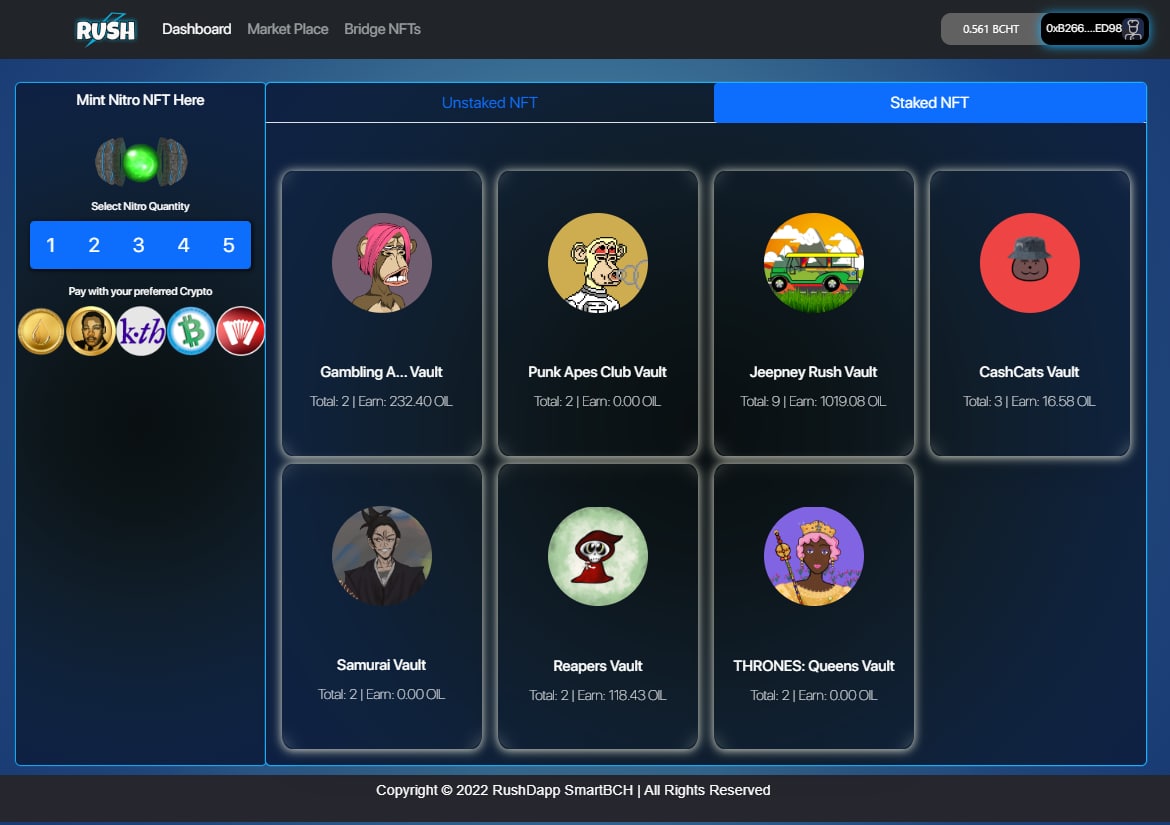 AfricaUniteBCH's tweet photo. RUSH IS COMING🌹
#staking site that house all #nfts
#martin b #Rushdapp #NFTStaking
#notjustatokenbutaclarioncall https://t.co/6j3LSOUK51