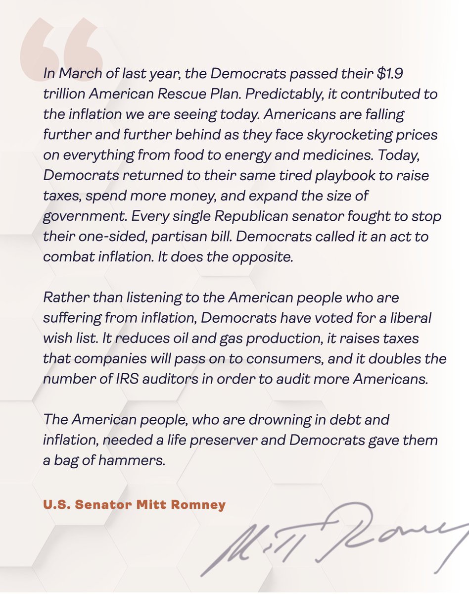 Senator Mitt Romney tweet media