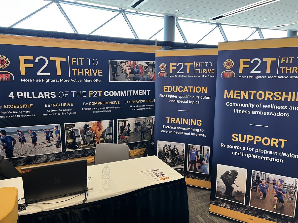 Luke_Pedersen_'s tweet photo. We are excited to be at #IAFF56th Convention! Be sure to come by our #Fit2Thrive booth to learn about our NEW program. https://t.co/YZPZPuC1UM