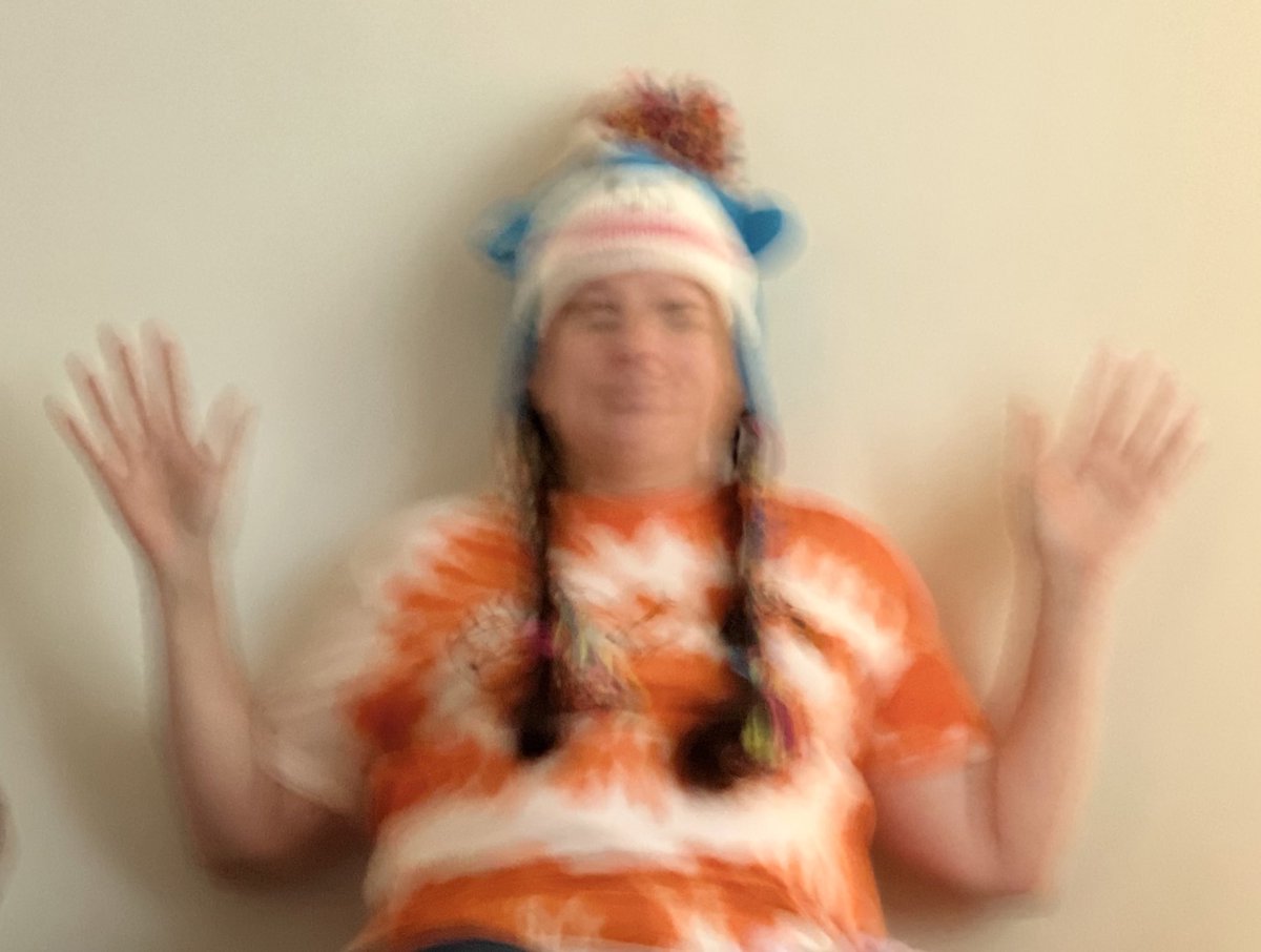 Dammit_Ange's tweet photo. @GISH @charliecapen Trying to take a timed pic for the team photo and a notification goes off #GISHFail #TeamMaskedHamsters https://t.co/Po5Z63jHFS