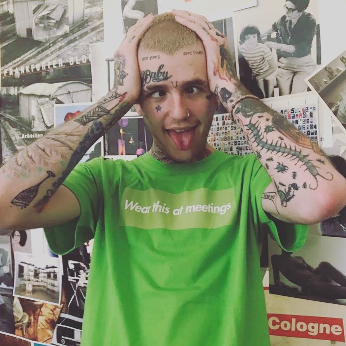 GETCAKEDlEYOUNG's tweet image. lil peep for vogue and confused 💚