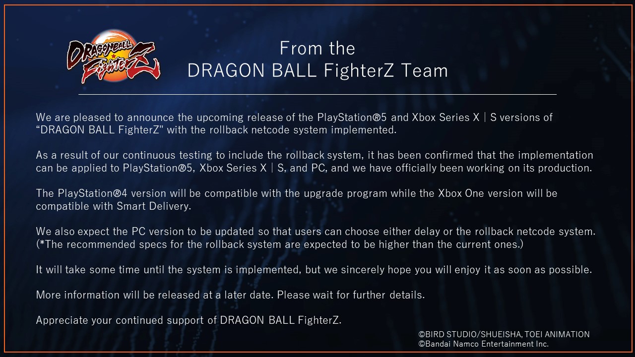 Novas informações sobre Dragon Ball FighterZ e Dragon Ball