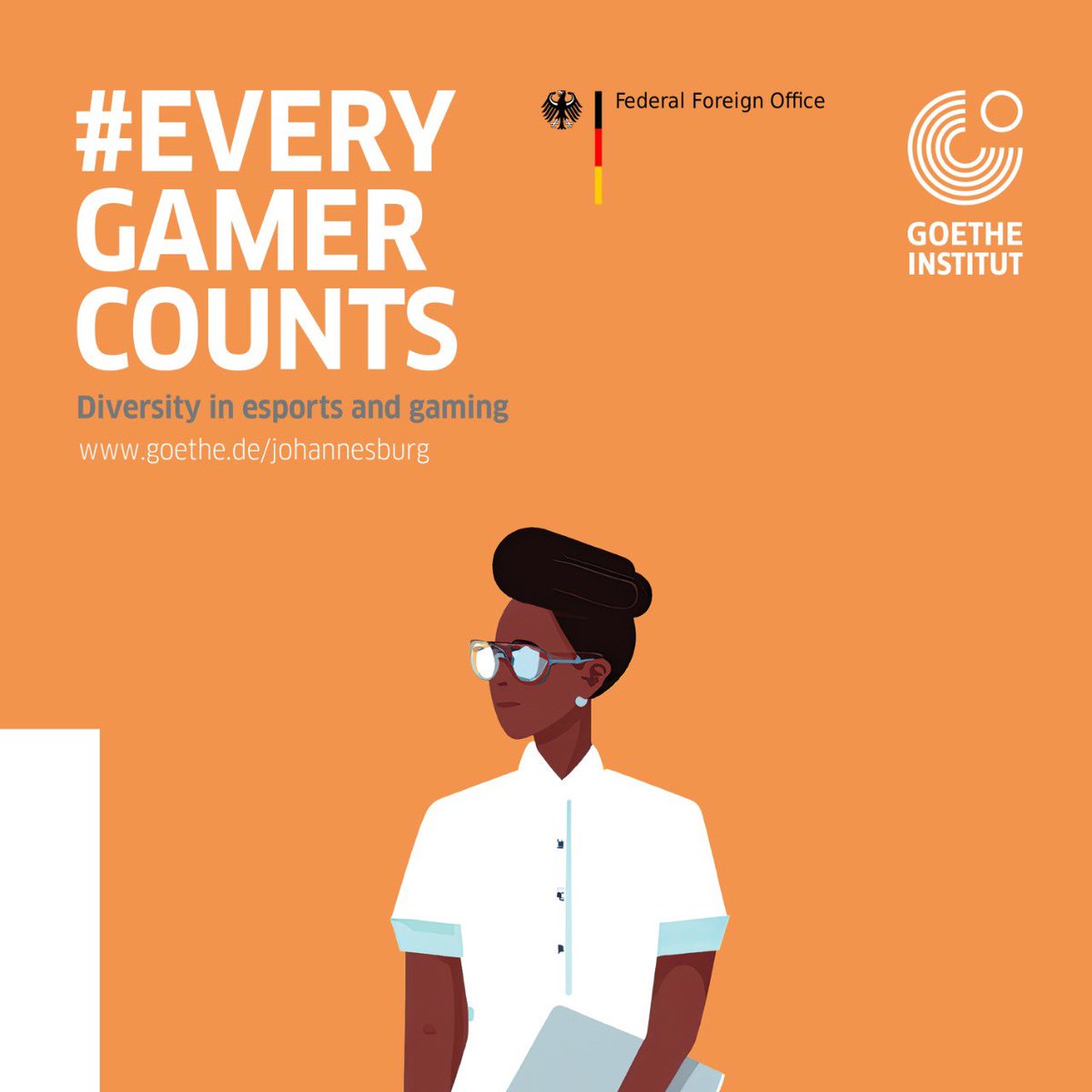 Goethe Institu aims to change the narrative of the gaming industry by creating space,inviting & educating gamers from all genders.🏳️‍🌈They aim to address the challenges faced in the male-dominated industry with #EveryGamerCounts.
Take Up Space by signing up goethe.de/ins/za/en/lpg.…