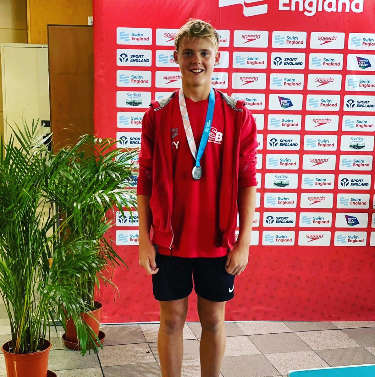 SwimBournemouth's tweet photo. Congratulations to Hugo young. Silver medalist in the 13/14 years 200IM at the English nationals 💙🙌

#swimfast #swimfamily #swimsuccess @solosportbrands @arenaUK_ https://t.co/BDENTl4IbS