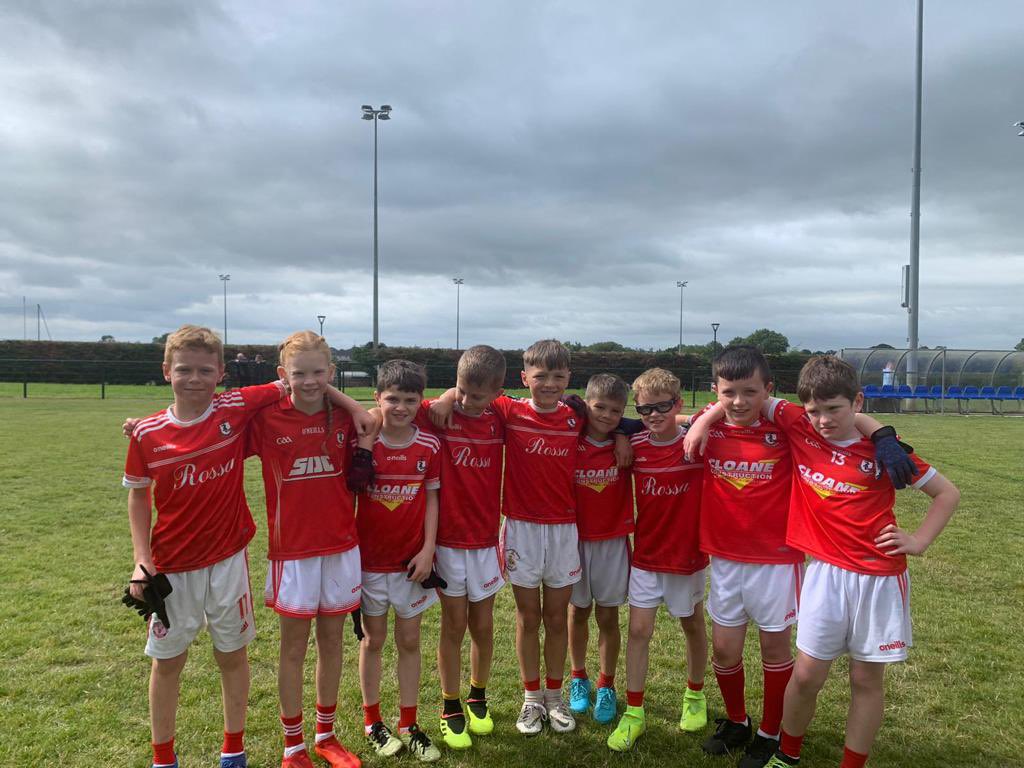 Well done to Rossa Under 9.5s who played Ballinderry this morning. Thanks to Ballinderry for hosting.👍🏻🔴⚪️