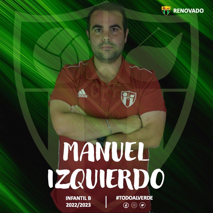 perisocf's tweet photo. Ya sabemos quién será el “nuevo” entrenador del Infantil B

Manu Izquierdo, entrenador del Alevín A durante la pasada temporada, pasará a entrenar al Infantil B durante 2022/2023 👏🏼

#TODOALVERDE💚🖤 https://t.co/DYvidfm9Al