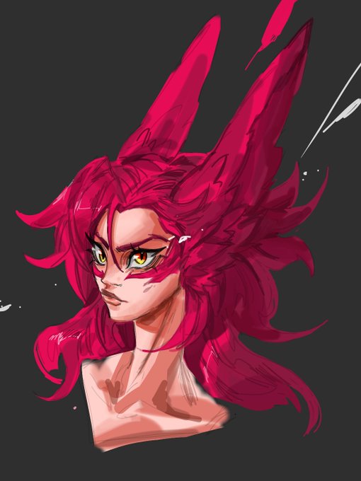 Bc i still think her tattoos is a part of her ears . 