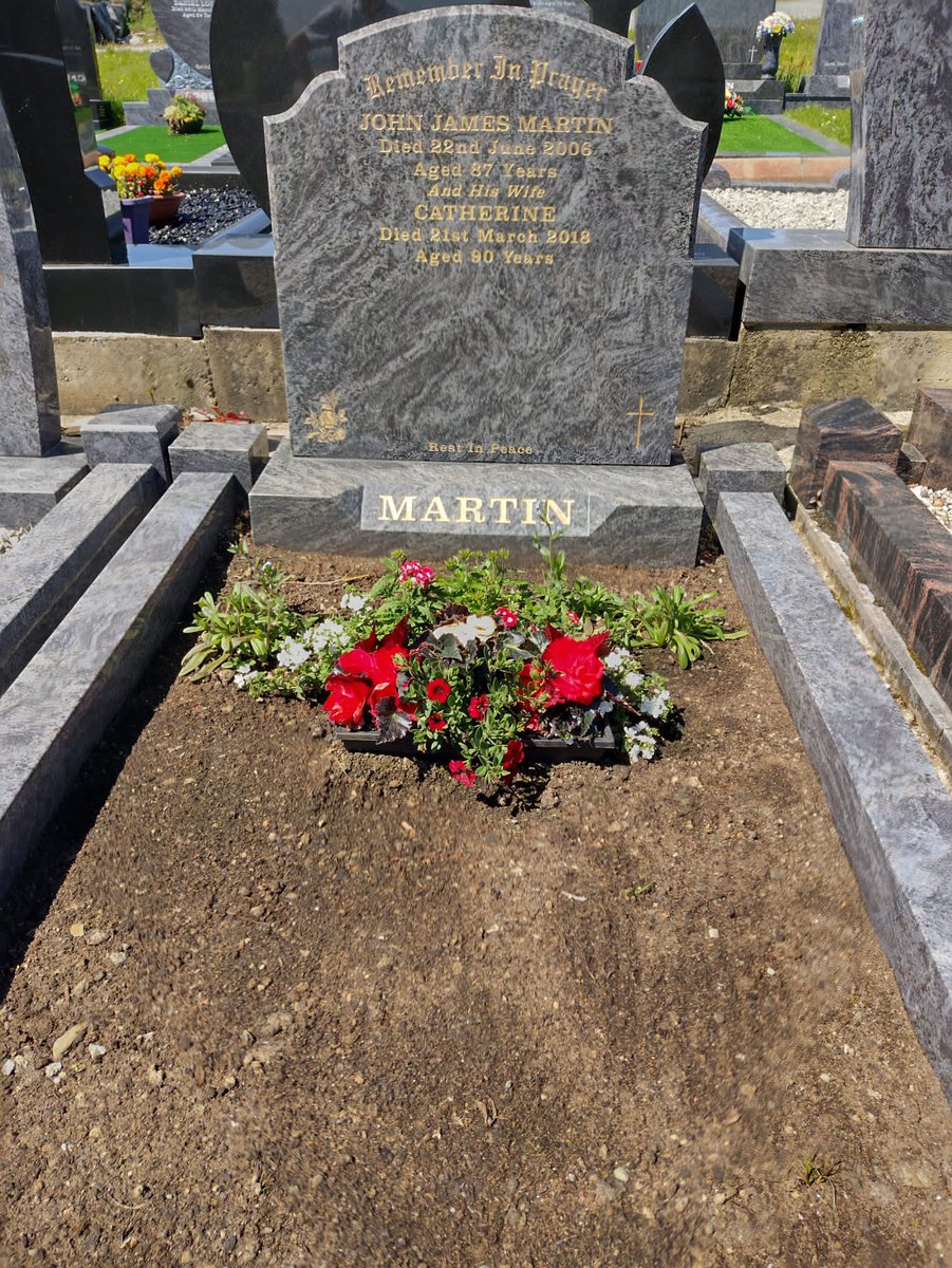 ArchbishopEamon's tweet photo. Blessing of graves at #Iskaheen today. When visiting your family grave, sprinkle some holy water and pray:

O God, by whose mercy the faithful departed find rest, bless this resting place of N. May he/she have everlasting life and rejoice in you with your saints for ever. https://t.co/4rfCn4kltf
