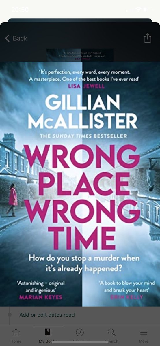 Nicola_Johnston's tweet photo. I. Cannot. Put. This. Down. 📚 #BookTwitter #WrongPlaceRightTime @GillianMAuthor https://t.co/w2atjrEVSp