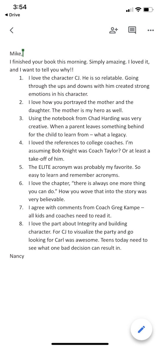 What an awesome email to receive about my book Elite Journey- from a high-level health care professional and leader.  #EliteJourney #gratitude Coaches/leaders don’t hesitate to reach out.
