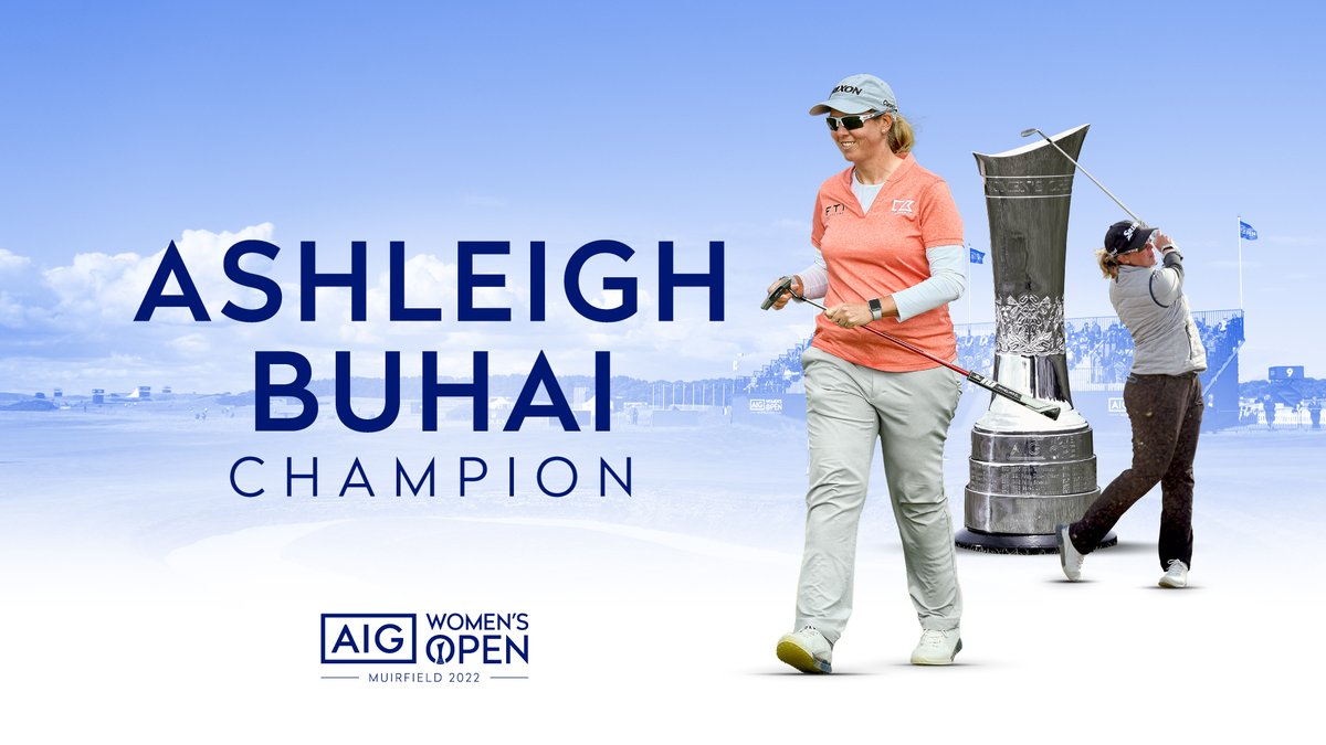AIGWomensOpen's tweet photo. Incredible resilience. Ashleigh Buhai is the 2022 AIG Women's Open Champion! 🏆

Ashleigh becomes the first South African to win the AIG Women's Open since 1979.

#WorldClass https://t.co/dsaYnSPKGl