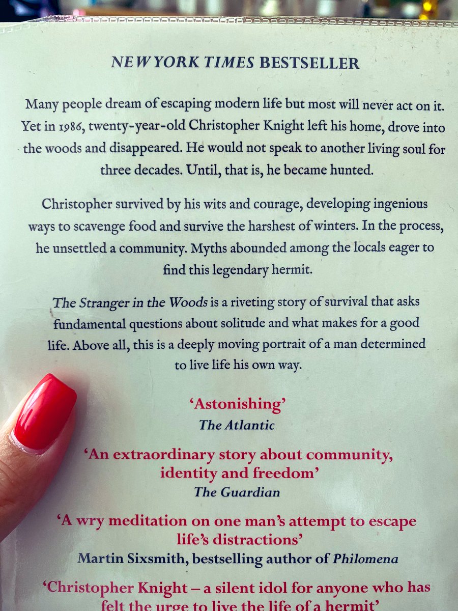 MyNameIsSleepy's tweet photo. Really enjoyed The Stranger In The Woods by @MikeFinkel 📚👍🏼 https://t.co/oZ6WKFZEiU