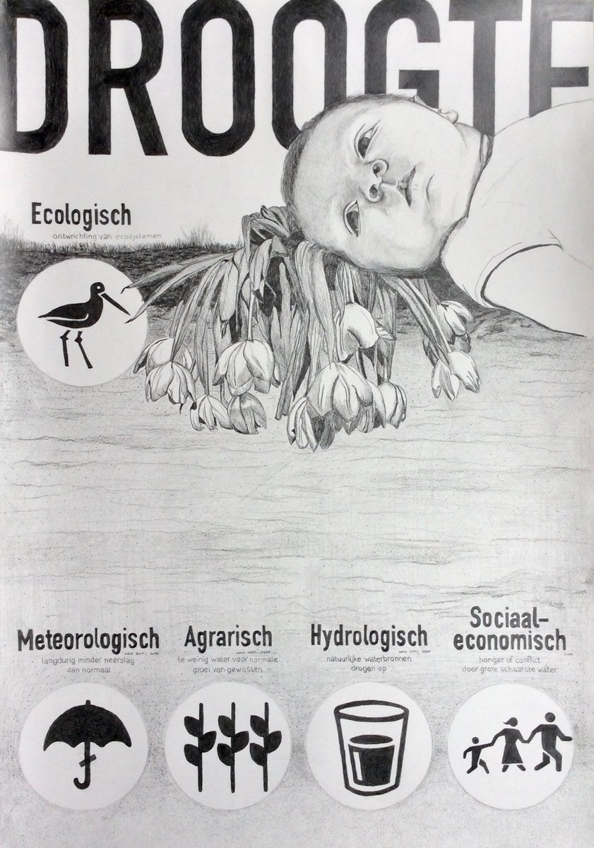 StudioMosgroen's tweet photo. @helgavanleur 4-sociaal-economische droogte en 5-ecologische droogte... Die laatste term/definitie ontbreekt bij de grote instituten. Dat snap ik niet. In mijn infographic mag die bovenaan staan. #infographic #analoog #infotekenen https://t.co/XkOuPgrVMN