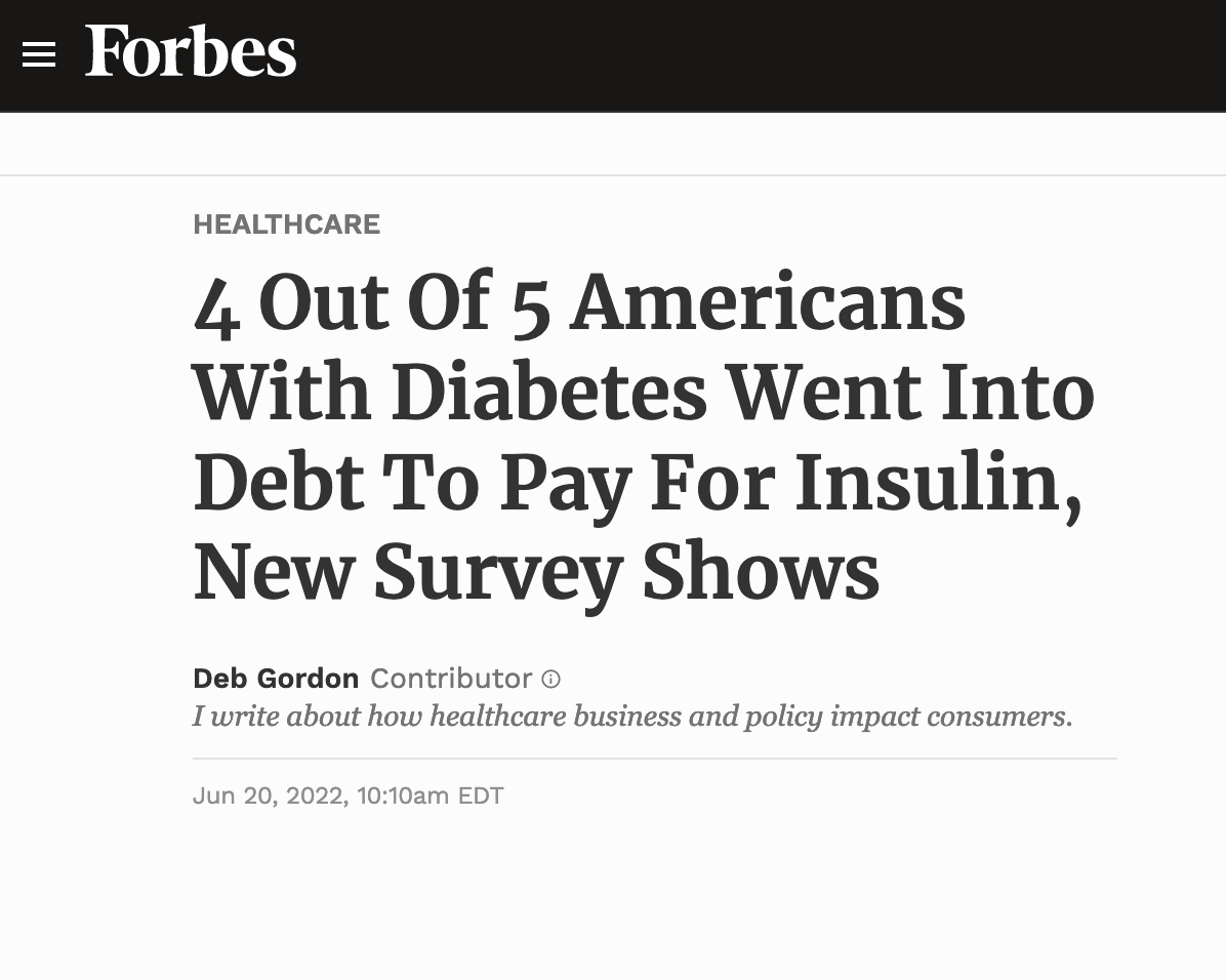 AlanRMacLeod's tweet photo. "Insulin debt" is a phrase that only exists in a dystopia. https://t.co/ufsZ9kZwv7