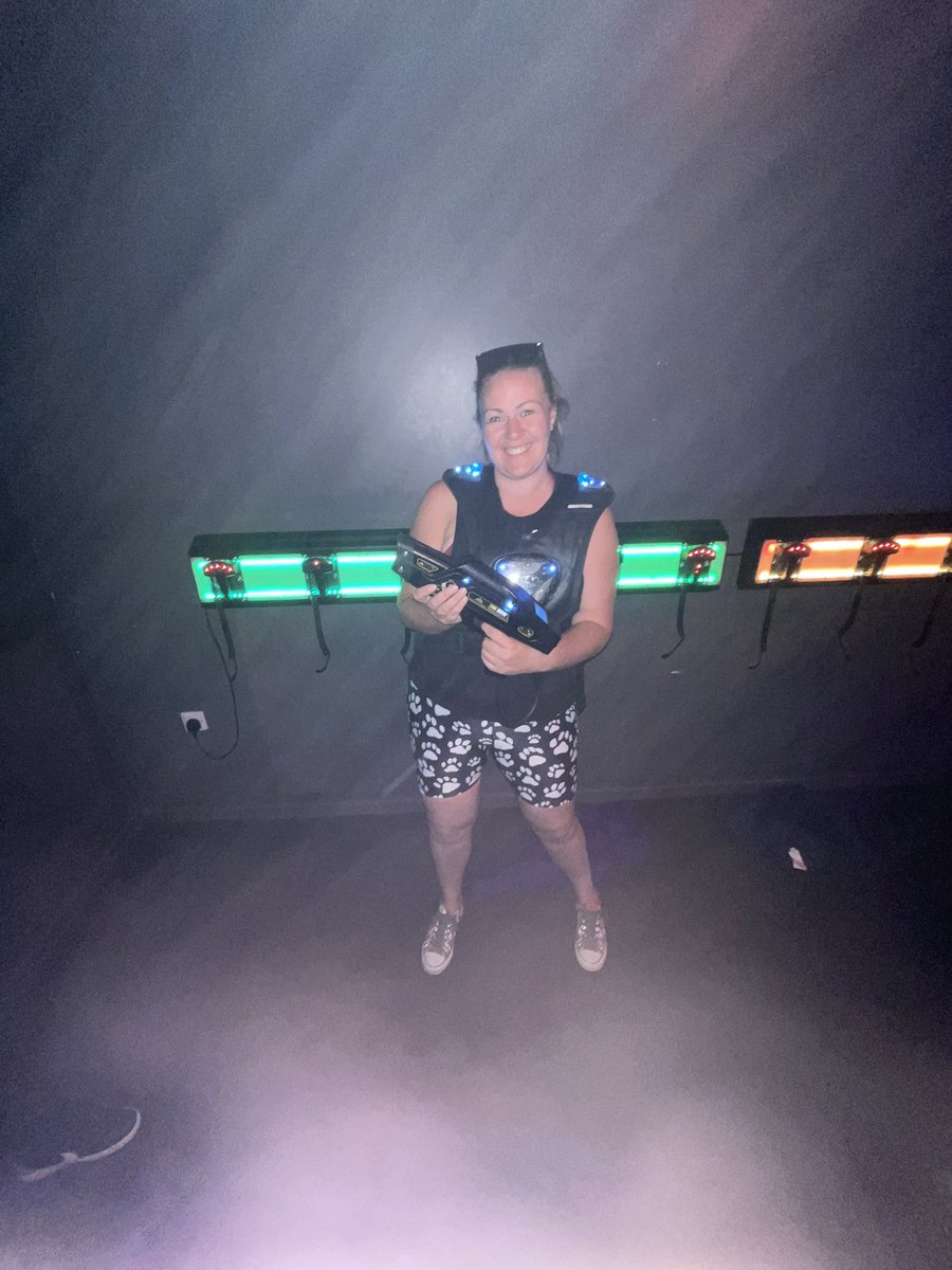onairclaire's tweet photo. L - Laser Quest ✅

Well it’s been about 20 odd years since I played &amp; it was fun! 

I’m hoping to be at “N” by Thursday as that’s looking to be a challenging one - probably the most challenging of the lot… so I’m gonna need ideas for M please!👇🏼

#DoMoreStuff 💕 https://t.co/XkCZjQKqsb