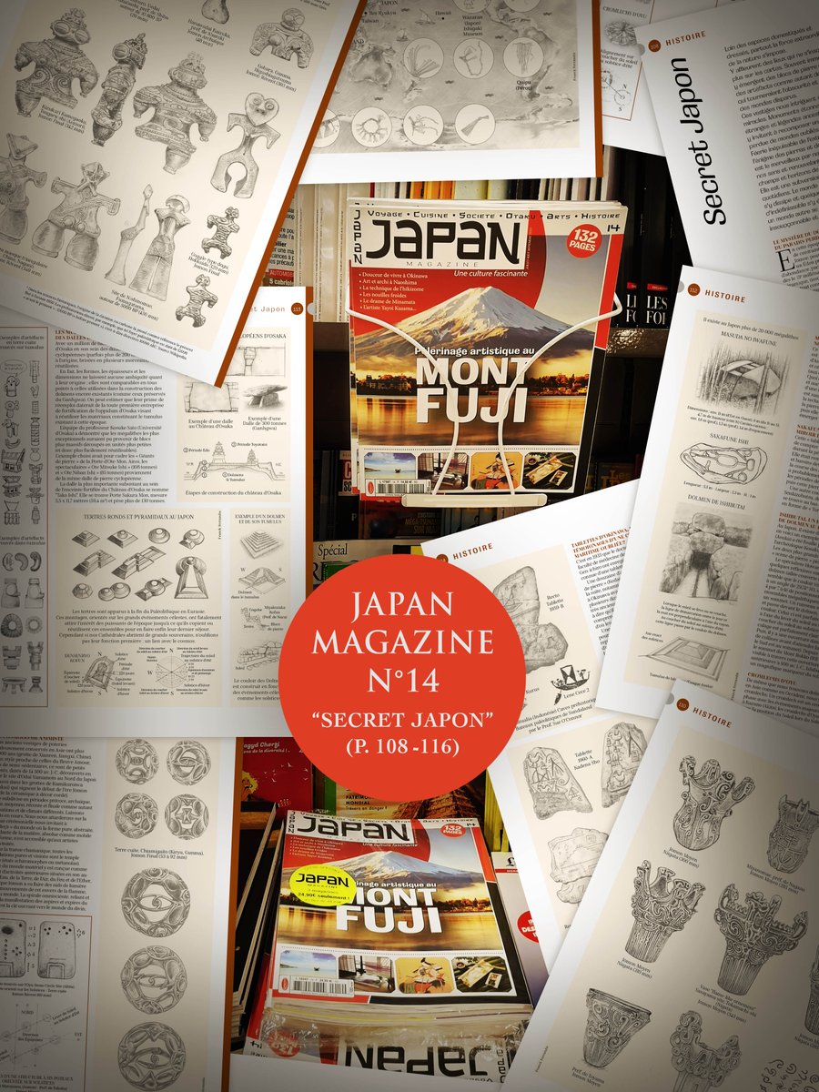 Per_Ignem's tweet image. SECRET JAPAN: JAPAN MAGAZINE N°14 
Among my recent articles in magazines, here is the most concise one about Secret Japan. This article is available in the N°14 of "Japan Magazine". Have a good reading ^_^

#SecretJapon #Jomon #Kofun #縄文 #古墳 #土偶 #JapanMagazine #Japon #埴輪