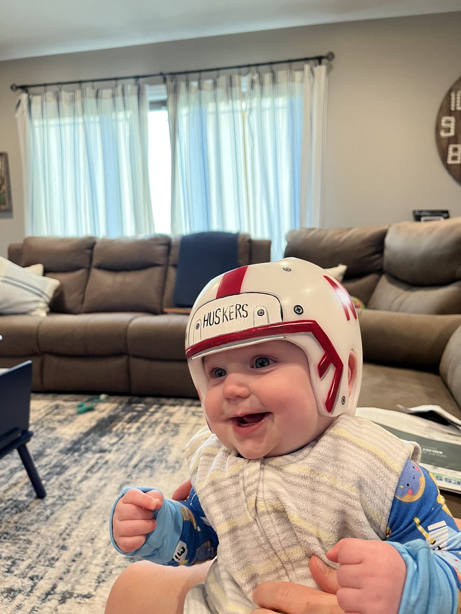 Mack’s already earned his blackshirt and is ready for football season 🏈 @HuskerFBNation #GBR