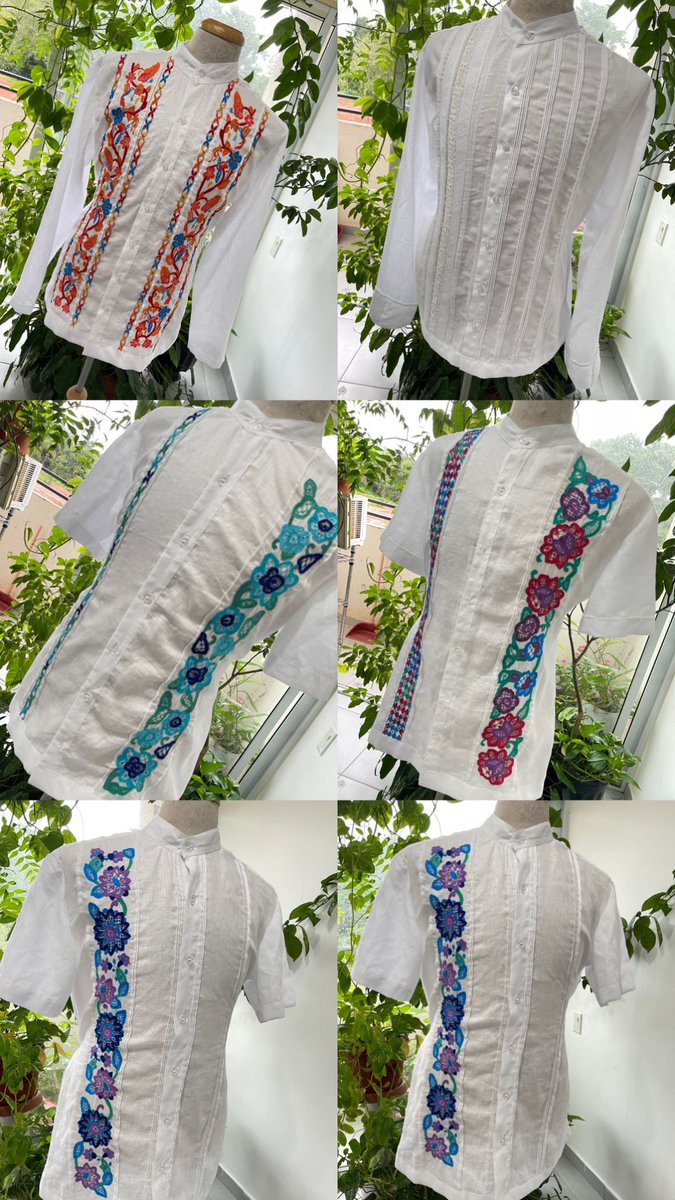 Camisas estilizadas. Lista para su entrega técnica zurcida, mundillo y calado. Dale Retweet 🙋🏼‍♂️😻