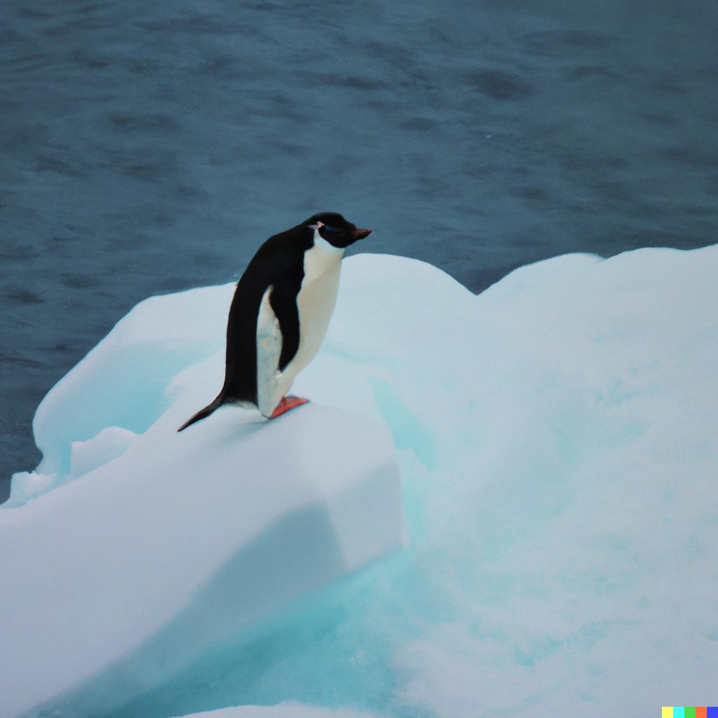 _JacobStone's tweet image. Day 9 of 50!

“A picture for national geographic of a penguin on a small iceberg”

#50DaysOfDallE #dalle #dalle2
