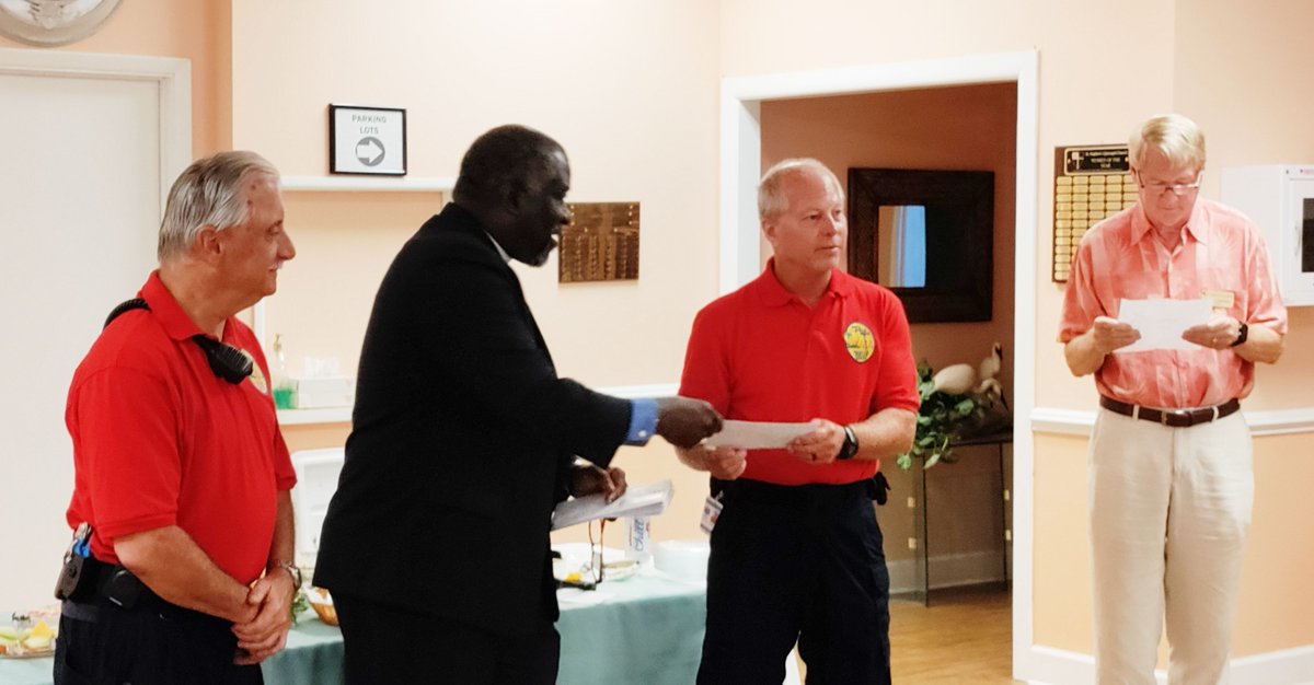 NMBRescue's tweet photo. Yesterday, your North Myrtle Beach Rescue
Squad was in good company as St. Stephens Episcopal
Church presented donations to a number of local
organizations. We are humbled to be included in that
most worthy group. Thank you! https://t.co/8TLzDwqFoJ