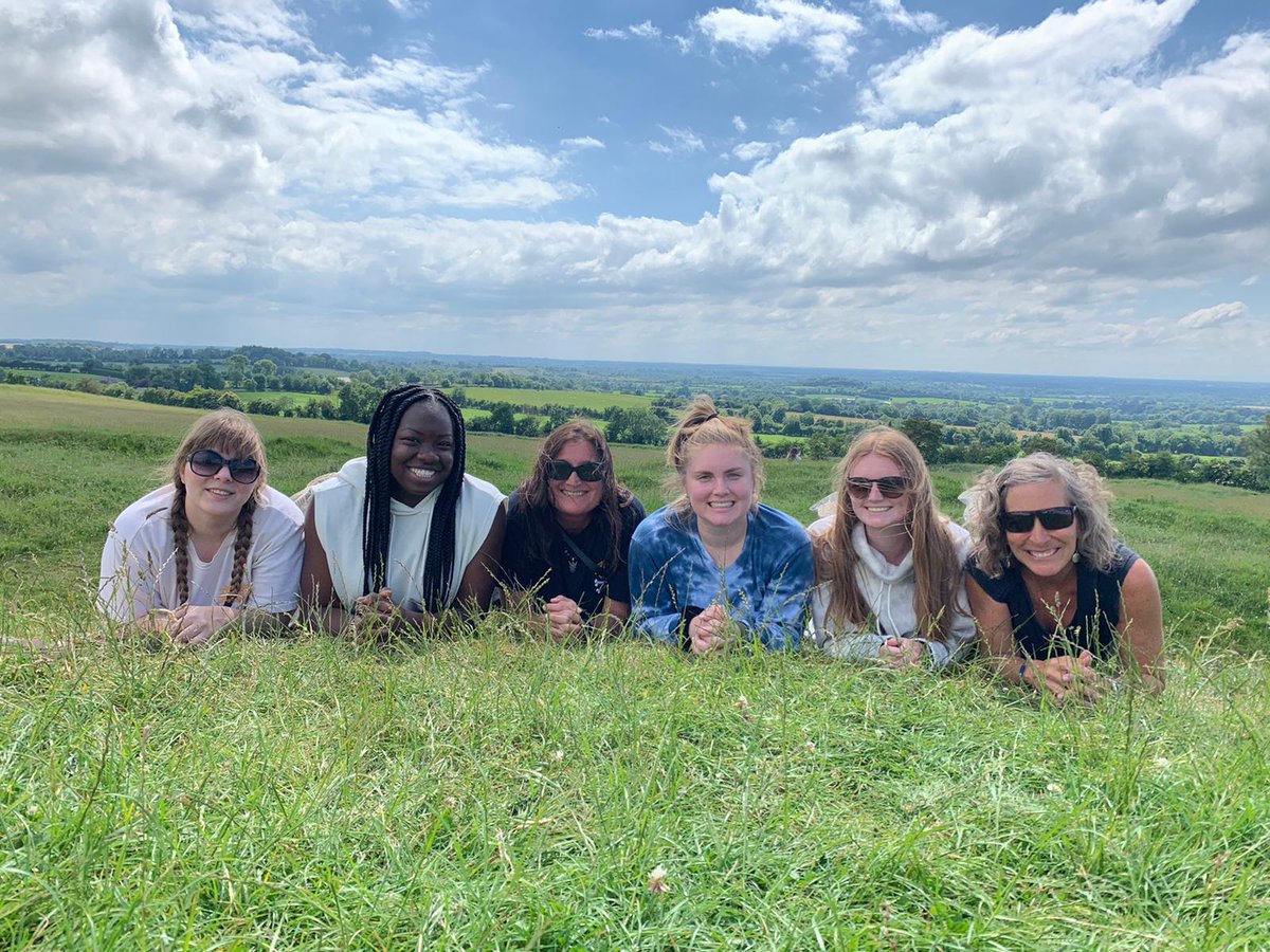 isaireland's tweet photo. It could be anywhere, but it's actually the Hill of Tara, and people have been gathering here for centuries, so why not our great #pirates from @EastCarolina University! #studyabroadireland #facultyledtrips #ireland #hilloftara #Ireland #gopirates https://t.co/vzsZwpHMF6