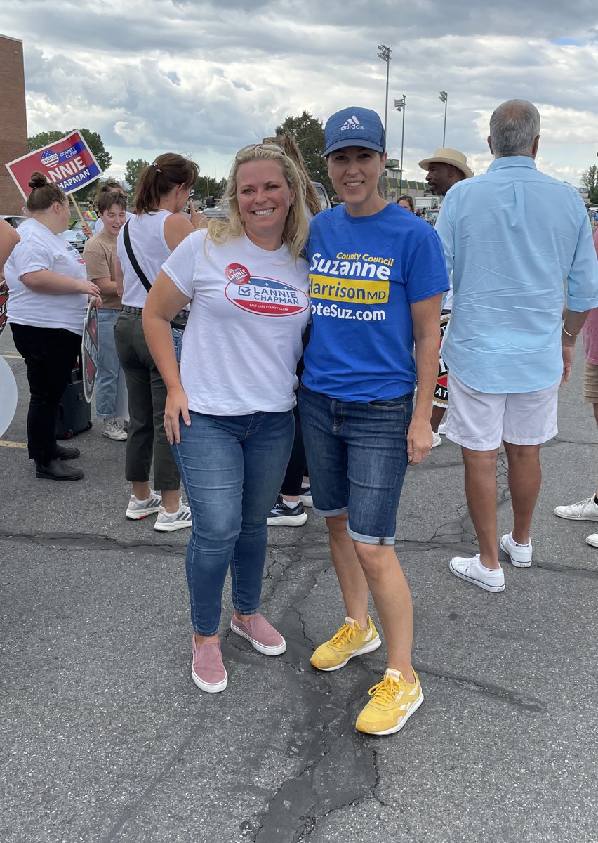 Whether we are marching in a parade, canvassing, or sharing a booth, campaigning with @AshleyLiewer and @VoteSuz is always a great time! 
#supportwomencandidates #strongwomen #lannieforclerk @SLCountyDems #wegotthis #saltlakecounty #slco #voteforlannie #votefordemocracy