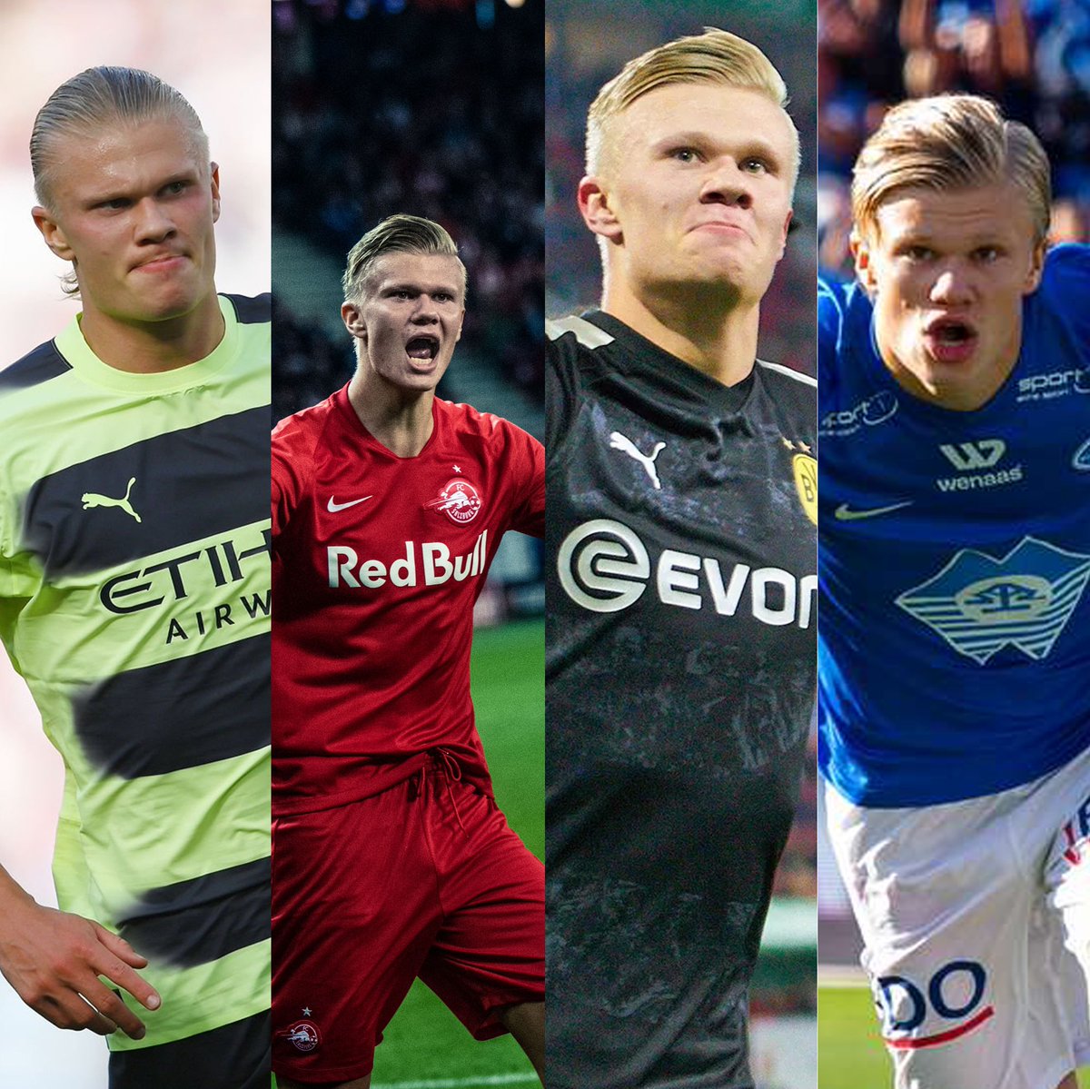 TheReaIStats's tweet photo. Haaland, en debuts:

➤ Debut con Molde (vs Kristiansund): ⚽
➤Debut en UEL (vs Hibernian): ⚽⚽🅰
➤ Debut en el Salzburg (vs LASK): ⚽
➤ Debut en UCL (vs Genk): ⚽⚽⚽
➤ Debut en Bundesliga (vs Augsburg): ⚽⚽⚽
➤ Debut en Premier League (vs West Ham):⚽⚽

Hombre Debut. https://t.co/Jl1fsOgDZ5