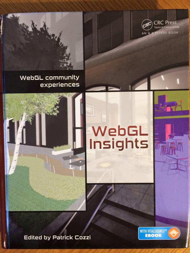 pjcozzi's tweet photo. At SIGGRAPH 7 years ago, we launched WebGL Insights. This book is a celebration of the state of the art of WebGL at the time, written by and for the @WebGL community. Many of the chapters are still gems - and the pdf is free: https://t.co/rjUvatxyOC @siggraph #SIGGRAPH2022 https://t.co/FtwBeugD5d