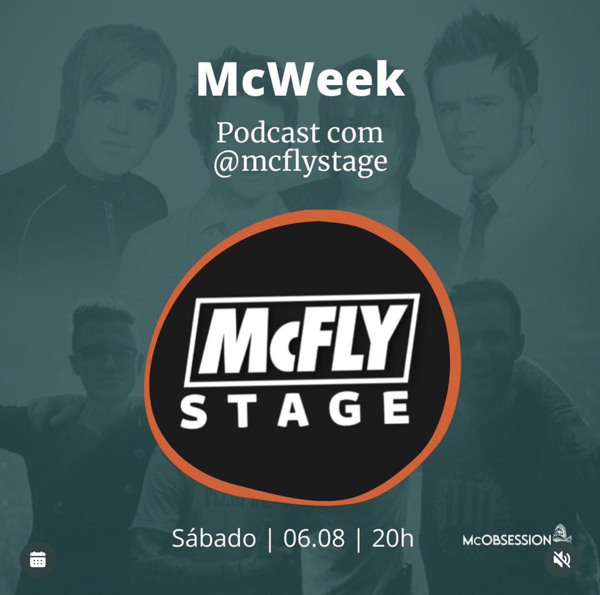 mcflystage's tweet photo. Vamos comemorar o aniversário de 19 anos da banda com a gente? Às 18h, daqui a pouco rola a gravação de mais um episódio especial do Pod #McCast junto com o @McObsession 💚 https://t.co/EJOmtmM4xI