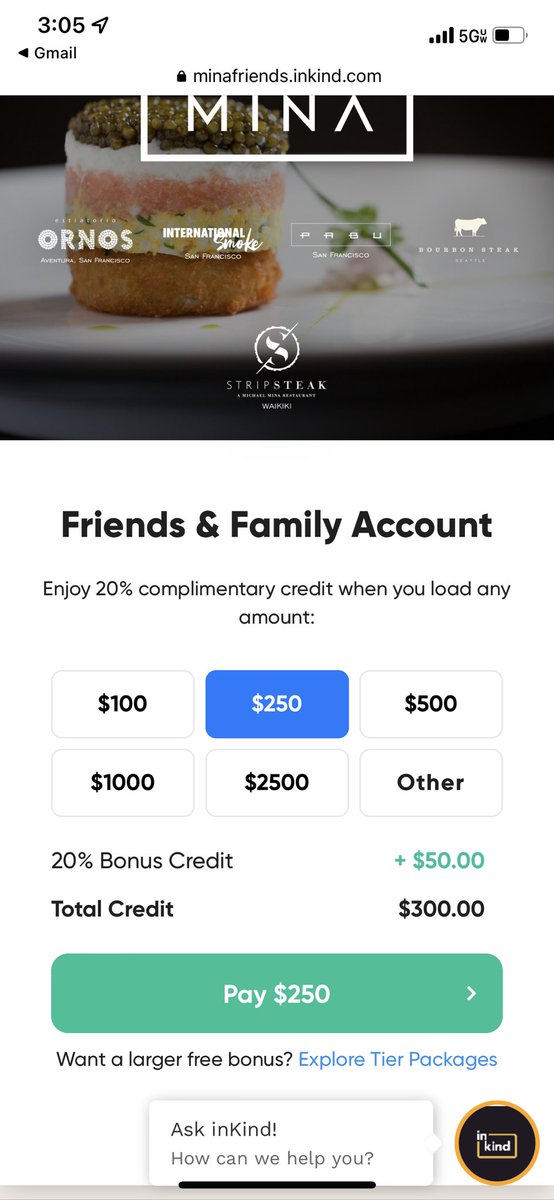 mbuch's tweet photo. Michael Mina offering 20% off is the clearest economic indicator I’ve seen in a while https://t.co/mrRawy3nvj