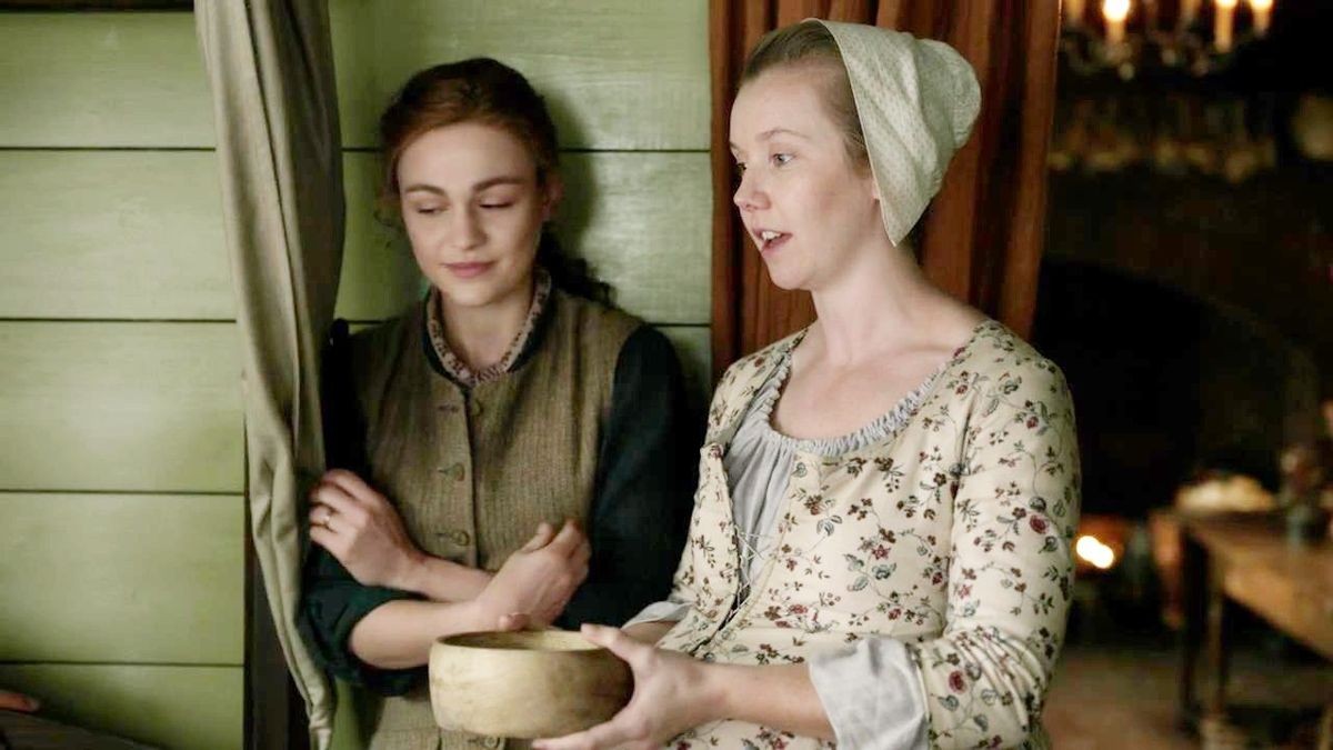 Outlanderscxnes's tweet photo. The friendship of sisters that Brianna and Marsali formed in this last season is beautiful... https://t.co/yxg4wEAEWJ